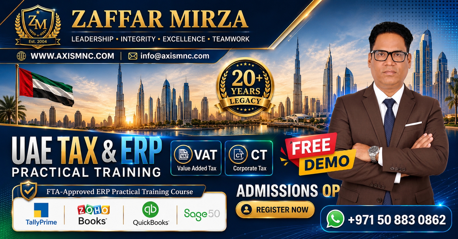 UAE VAT, Corporate Tax & ERP Training in UAE